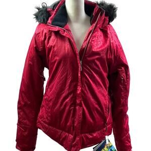 Boulder Gear Onyx Jacket Red Waterproof Hooded Outerwear Size‎ M NEW